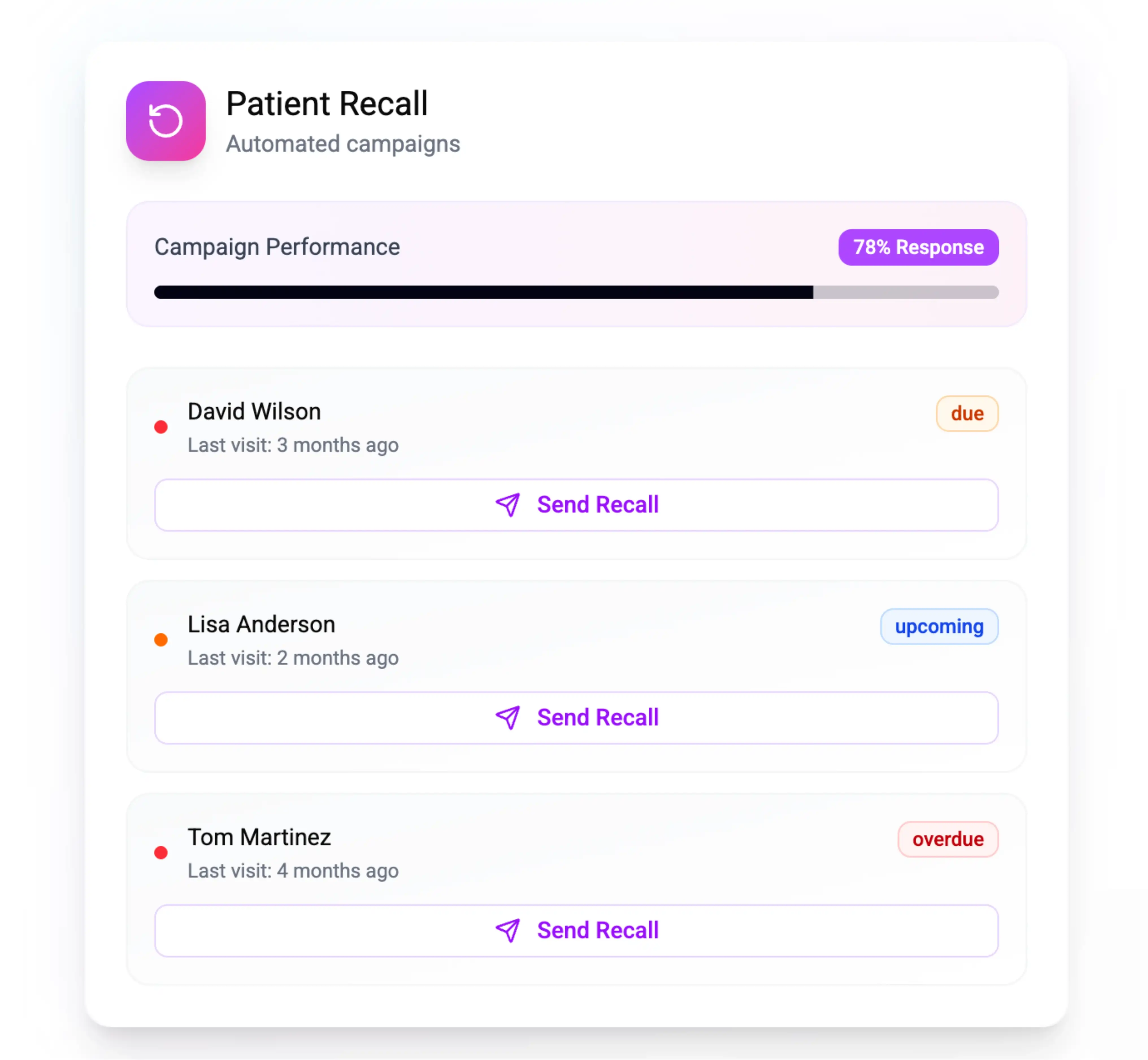patient recall software